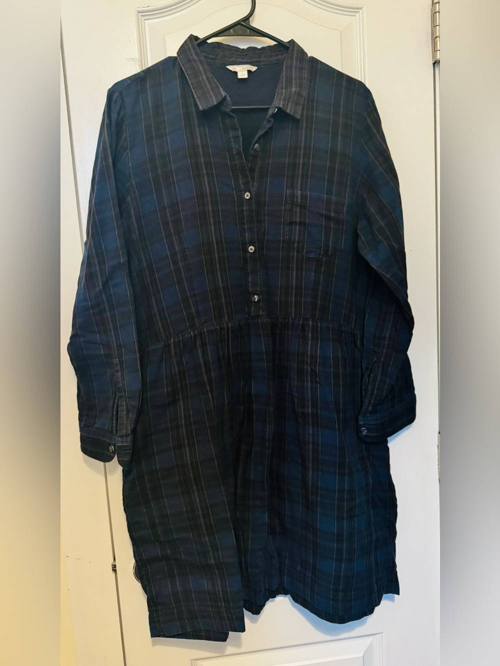 Gap Plaid Shirt Dress - Picture 1 of 3